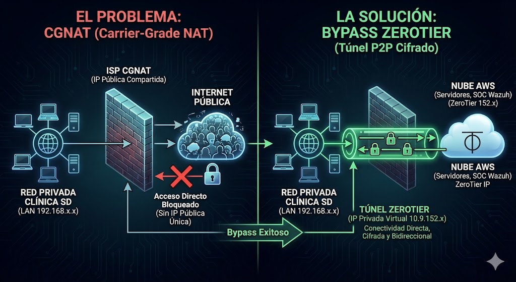 Solución Bypass CGNAT con ZeroTier P2P